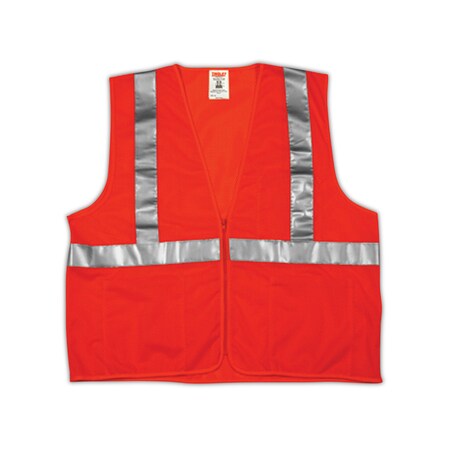 Tingley Tingley® Job Sight™ Polyester Orange High-Visibility Vest, 2X/3X V70639.2X-3X